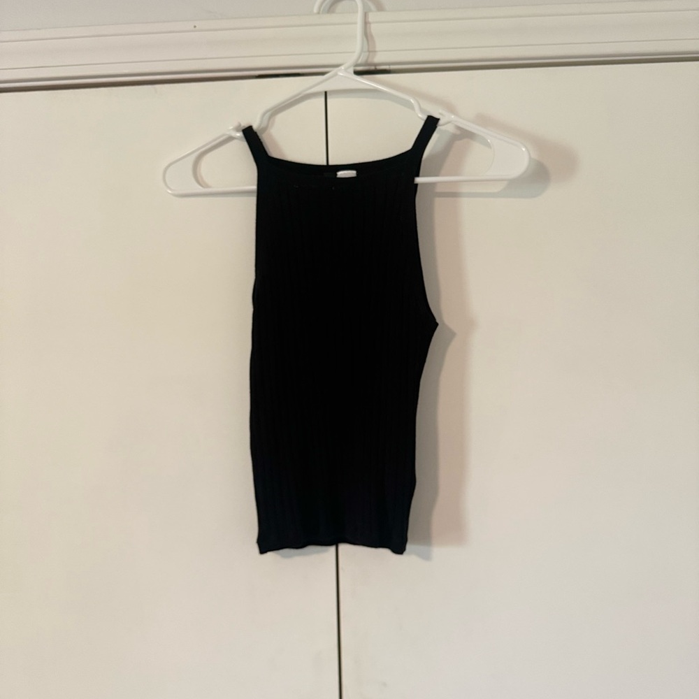 H&M Black Ripped Tank